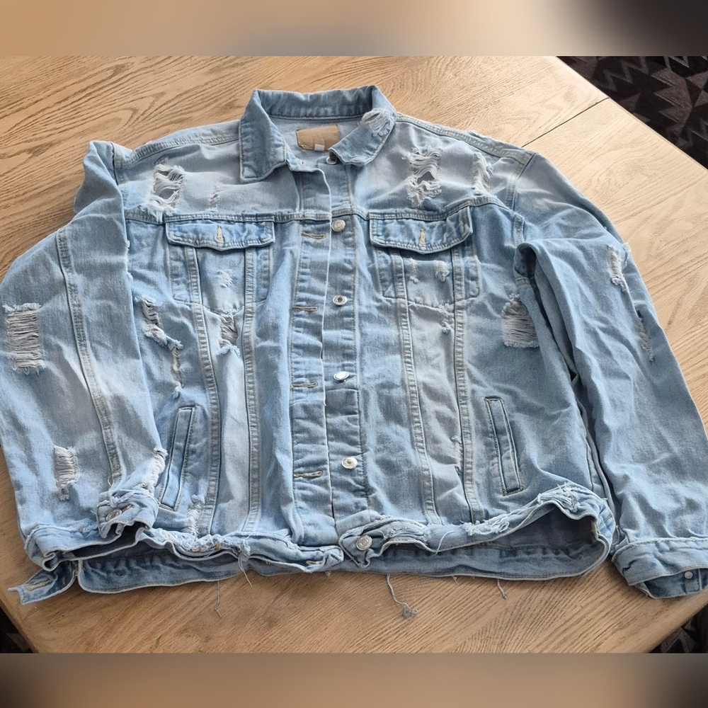 Men's Levi's Acid Wash Ripped Denim Jacket